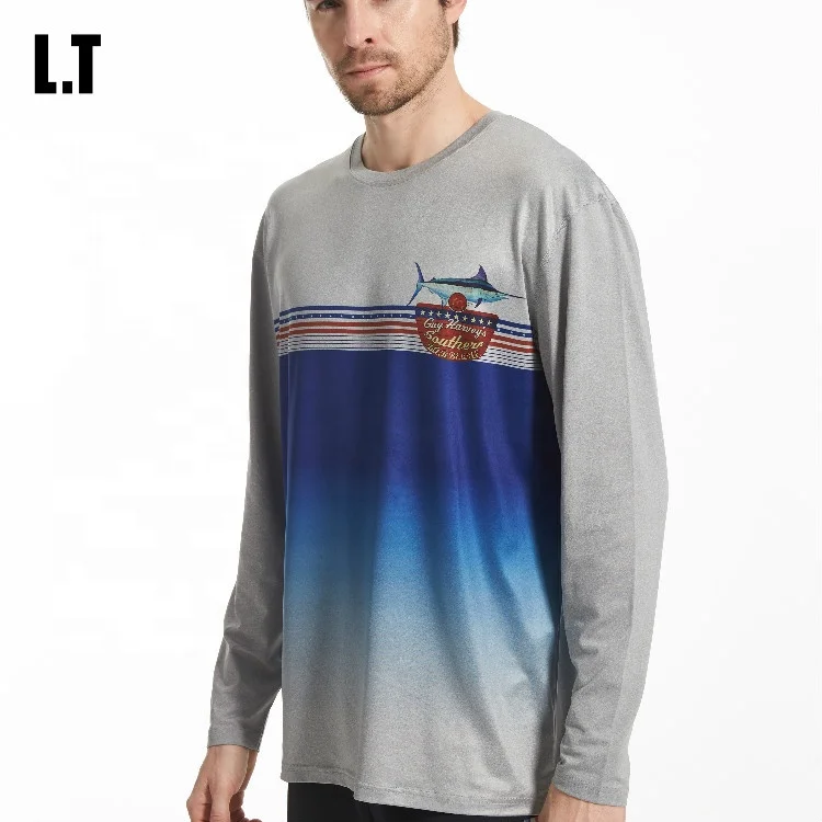 Mens Fishing Long Sleeve T-Shirt,Customize Fishing Shirts ,Pelagic Tournament Fishing Clothing