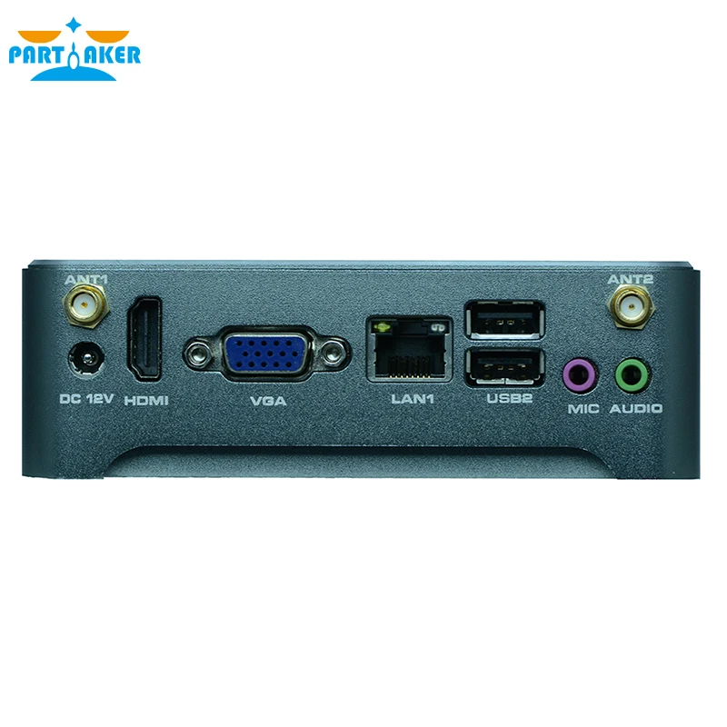 
Mini PC Build WIN 10 Intel N2805 Fanless Barebone 2 Lan HTPC TV Box Nano Industrial Mini PC VESA N3 