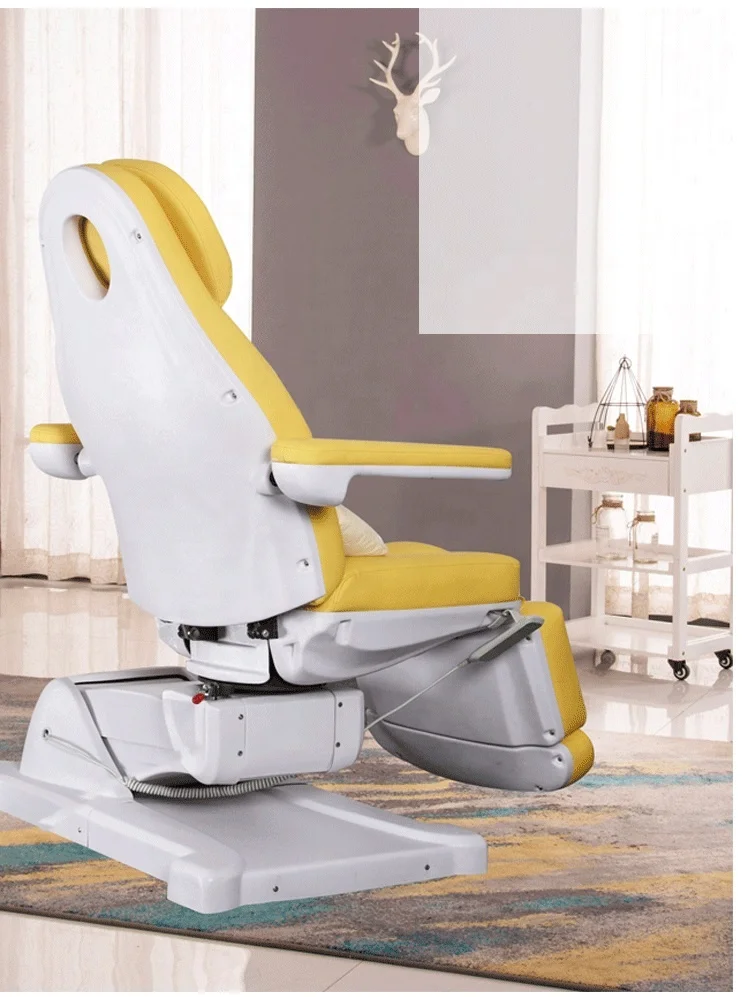 4 Motors Adjustable Electric rotatable beauty bed with legs electric pedicure chair