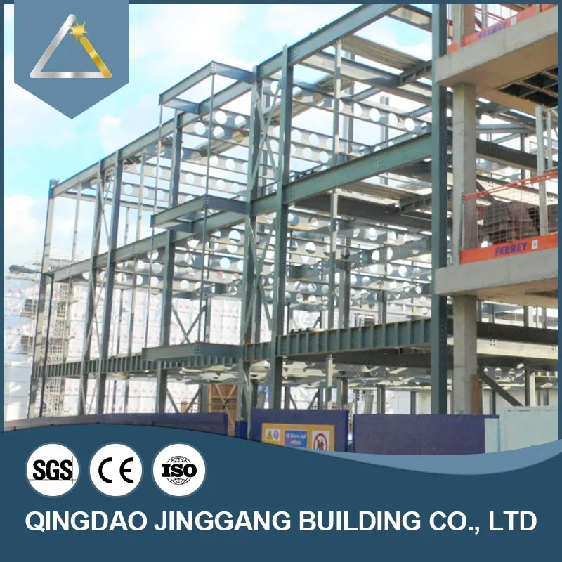 Prefab Two Story Steel Structure Building Workshop Warehouse