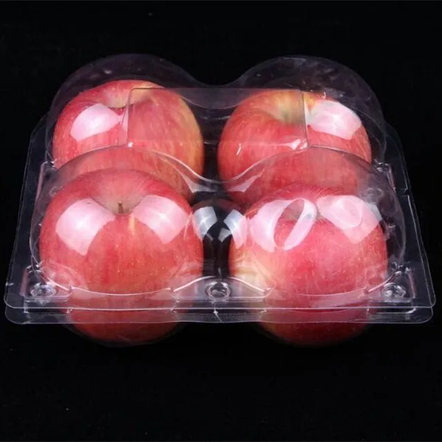 Одноразовый пластиковый контейнер для фруктов для 6 яблок оптом (60508429274)
