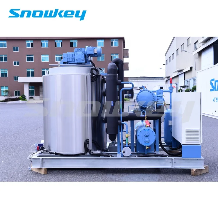 Китайская льдогенератор снежинок Snowkey с испарителем для рыбы