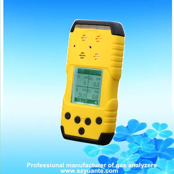Portable 4 gaes NH3 O2 H2S CH4 multi gas leak detector