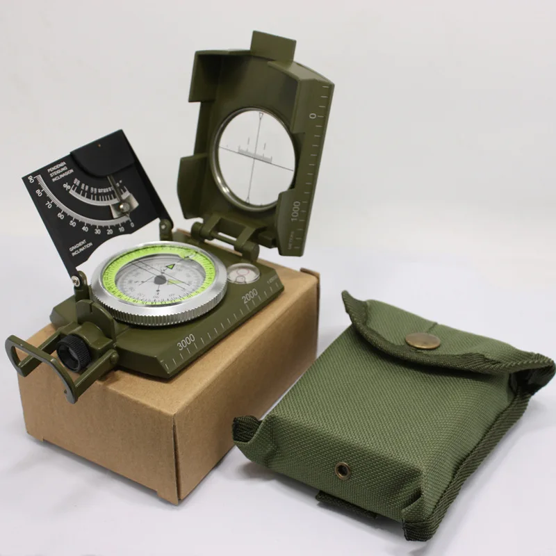 Compass with Gradienter Professional Military Sighting Compass