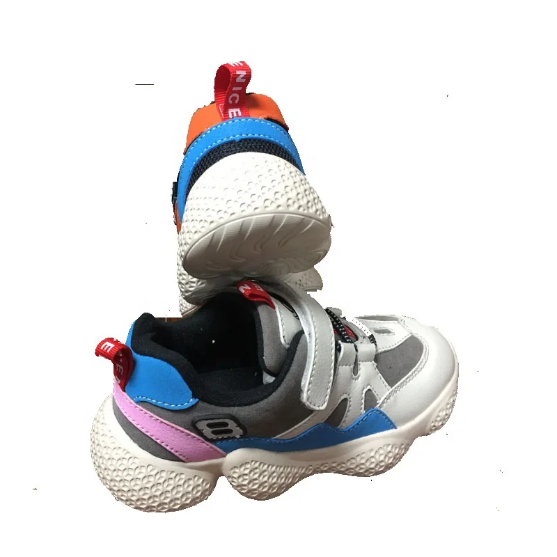 
dropshipping unisex kids shoes fashion sneakers toe cap light weight breathable front buckle running shoes school kids shoes 
