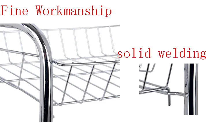3 Tiers Chrome Finished Stainless Steel Mesh Wire Kitchen Storage Rolling Organizer Shelves Cart Trolley
