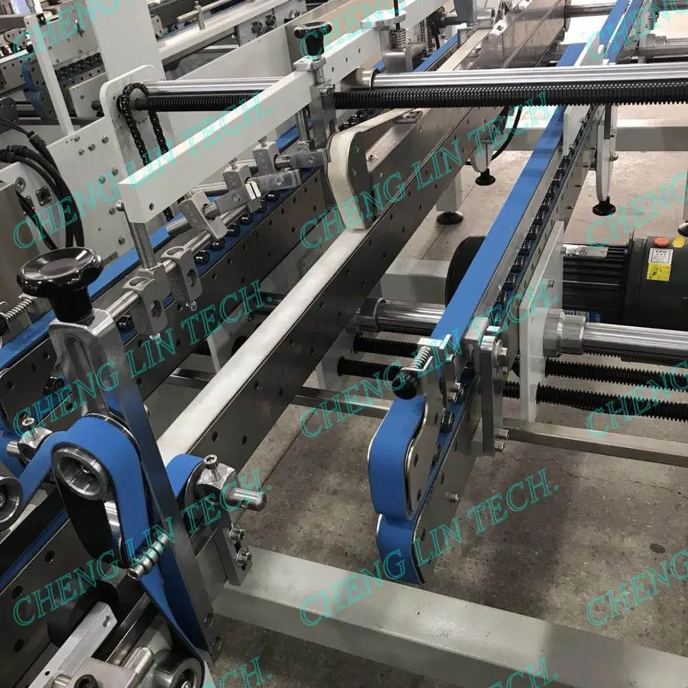 
automatic folding PLASTIC carton box gluing machine -plastic material only 