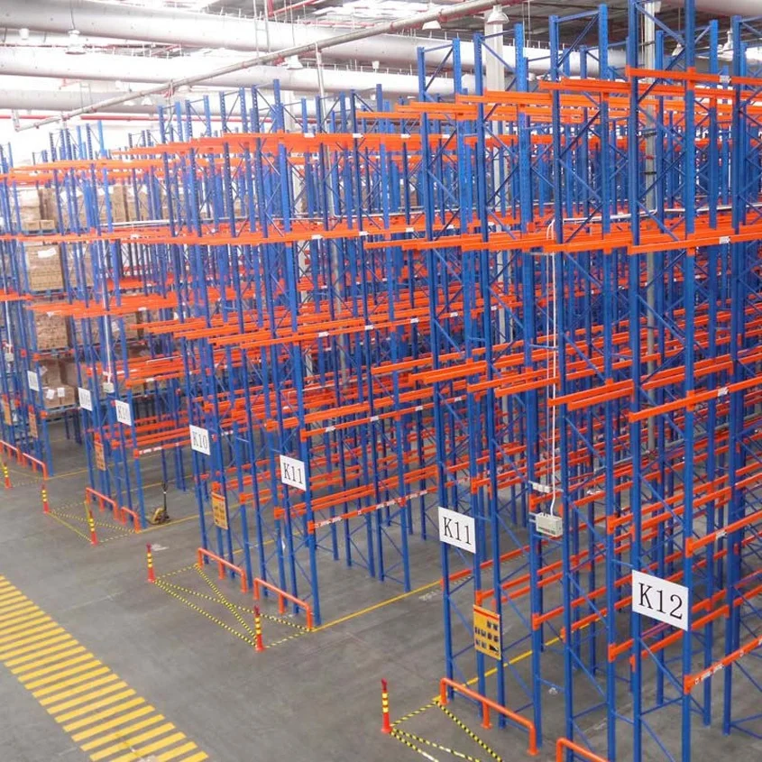 Heavy duty Q235B double deep racking with CE , ISO Certificate