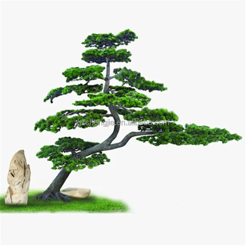SJZJN 525 Chinese Manufacture Indoor Fake Podocarpus /Artificial Pine Tree /Mini Bonsai indoor Podocarpus Tree