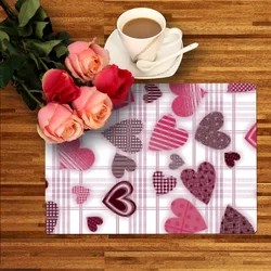 40cm round circle placemat, clear plastic placemat, dining table place mat