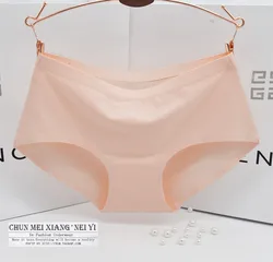 Best selling comfortable women cotton plain dyed brief underwear