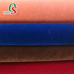 Manufacturer  nylon velvet/polyester tricot flock fabric for bags shoes jewellerypouch