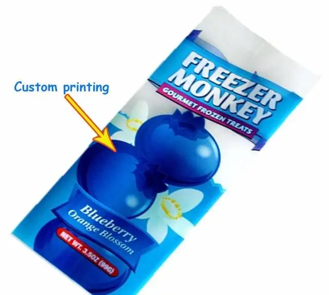 Customised Packaging Design Food Printing Ice Lolly Ice Cream Bags,popsicles Package Plastic Bag Packaging