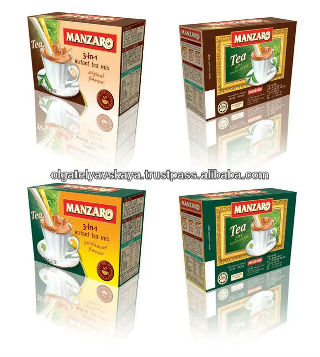 Manzaro 3 в 1 растворимый чай на продажу в бумажной коробке