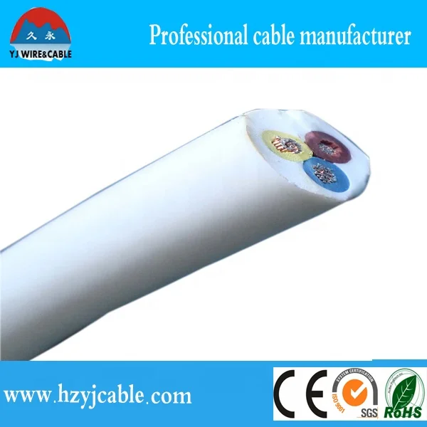 china electrical supplier copper wire 3/4 core royal cord cable PVC insulated 1.5/2.5/4/6mm2 ningbo electric wire prices