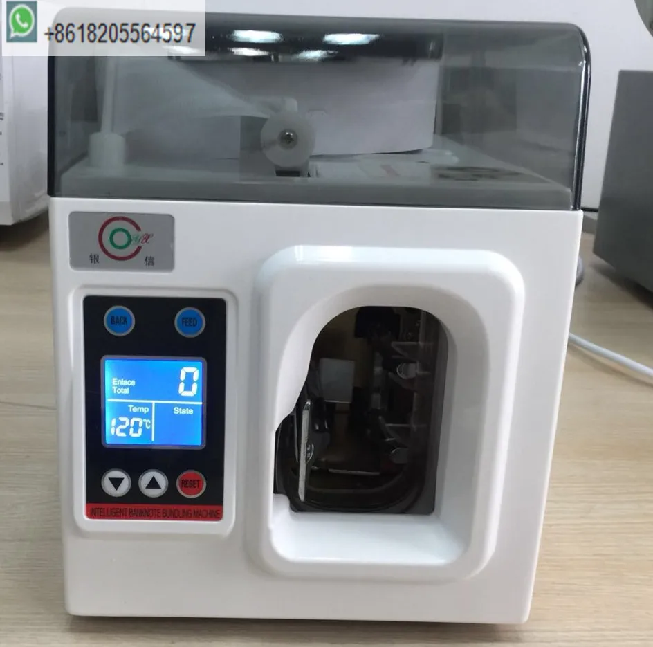 Factory supply Currency binding machine bill binder with 40mm paper binding roll