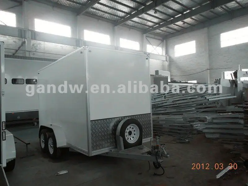 Тандемные осевые закрытые Грузовые прицепы 10x5x6 с гидравлическим дисковым тормозом