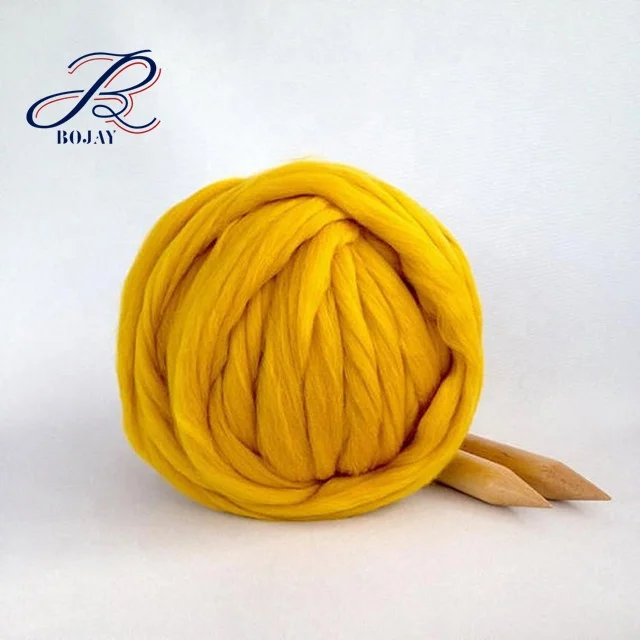 Wholesale Jumbo Extreme Chunky Thick 100% Acrylic Yarn with 25 colors in stock for hand knitting