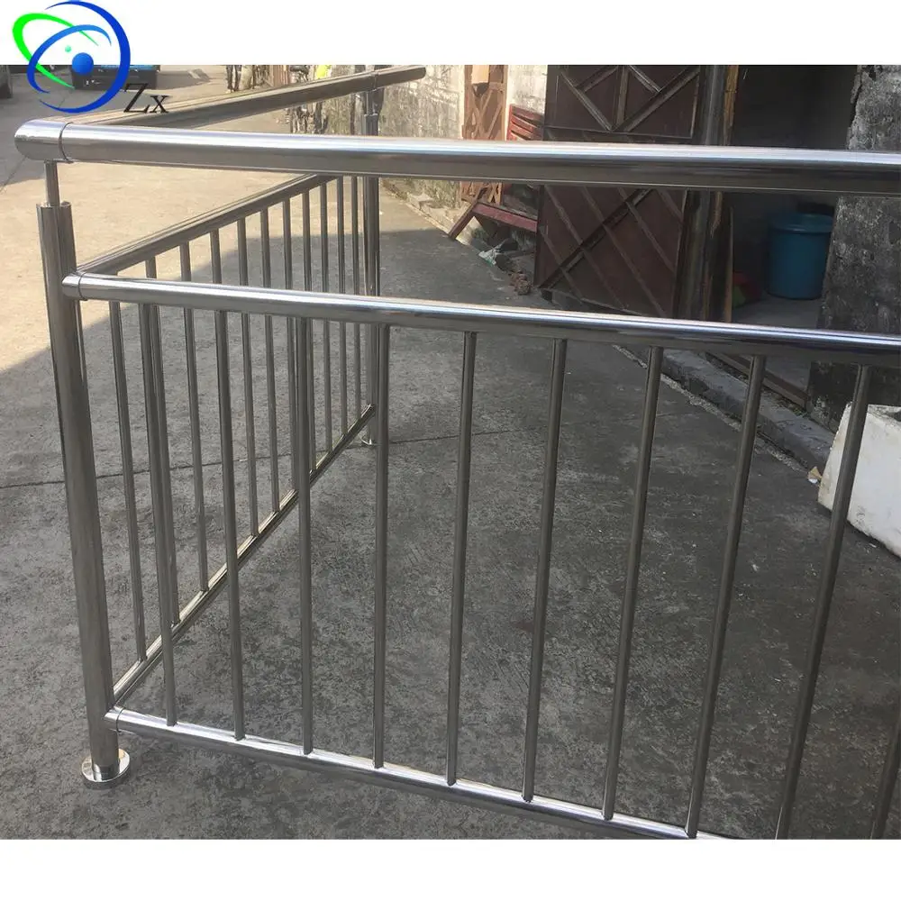 304/316 Stainless steel stair handrail /outdoor deck balustrade/protective guard baluster/external porch balcony railings inox