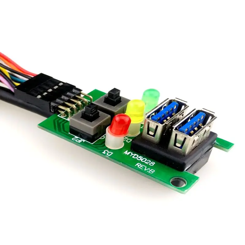 Dual USB3.0  and LED SW computer case front panel cable