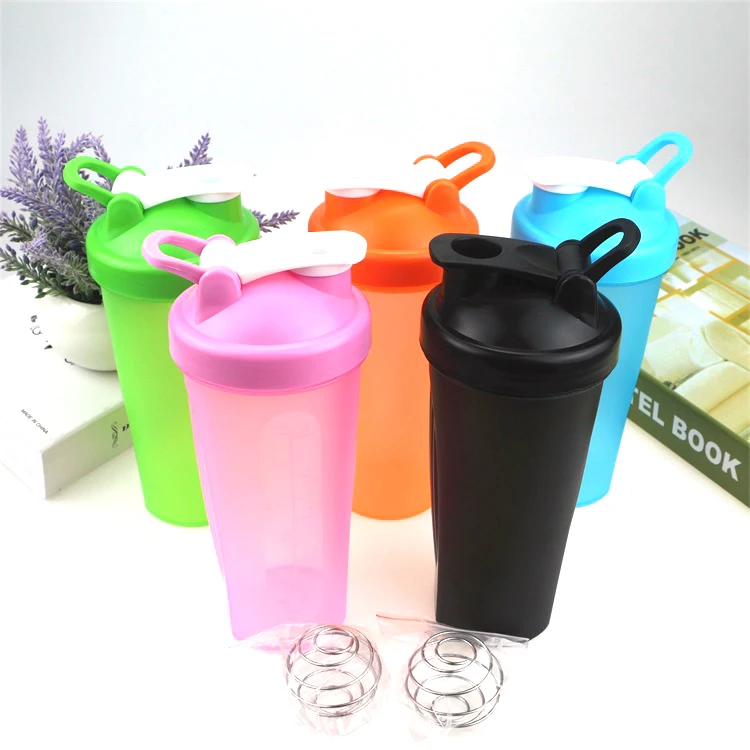 Sport Custom Logo Wholesale Shaker Cup Bottle 600Ml Bpa Free Plastic Gym Protein Shaker Bottle Gym