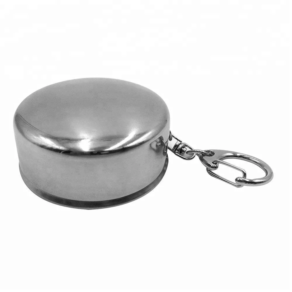 Premium Stainless Steel Telescopic Safe Outdoor Travel Camping Shot Glass Wine Glass Tumbler for Hip Flask