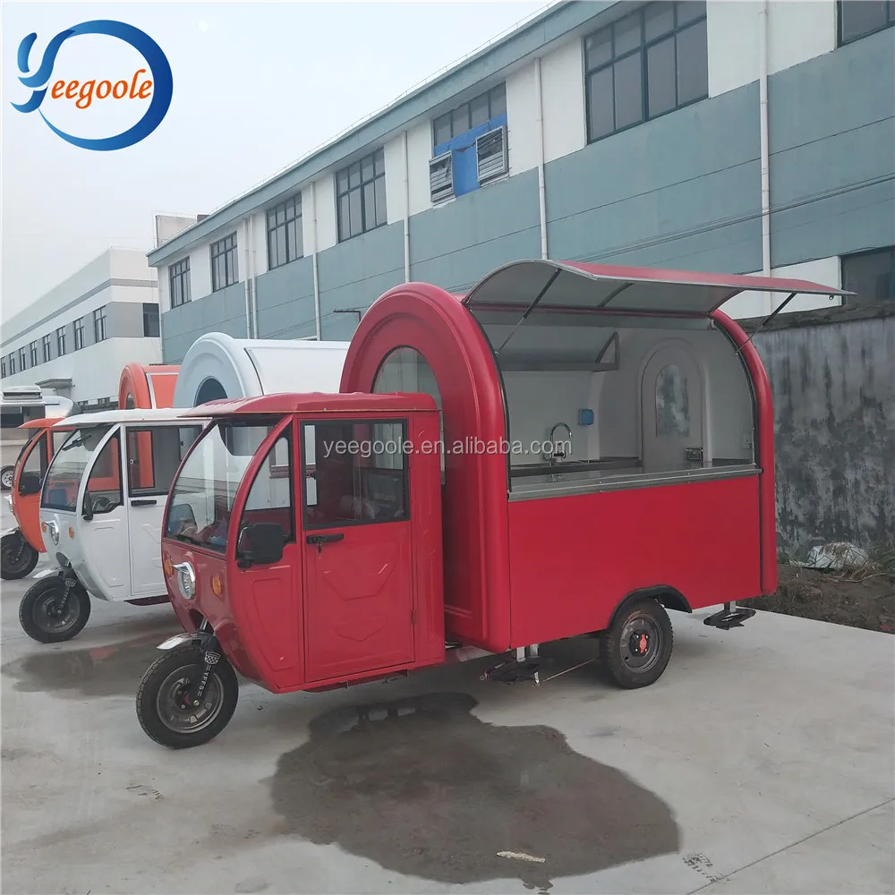 multi-function electric tricycle food cart for sale CE