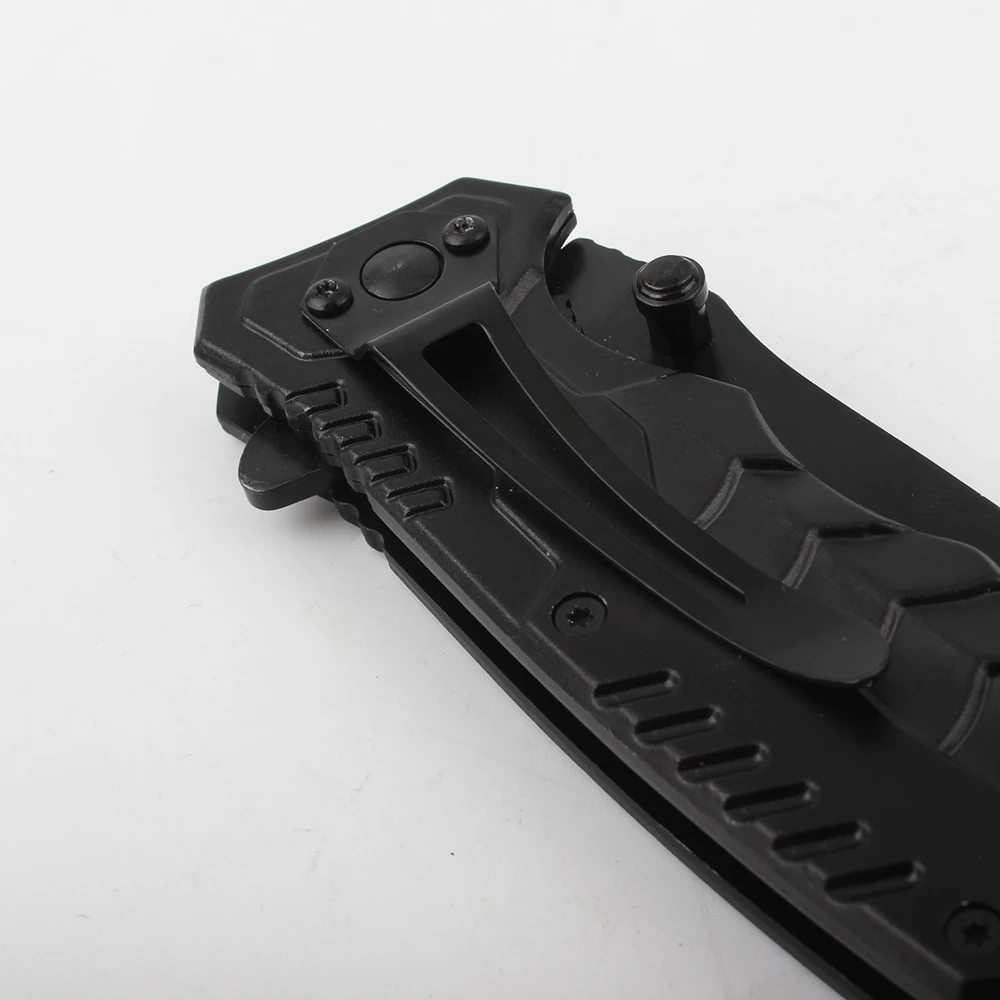 Stainless steel 3 kinds pocket folding knife with serrated blade