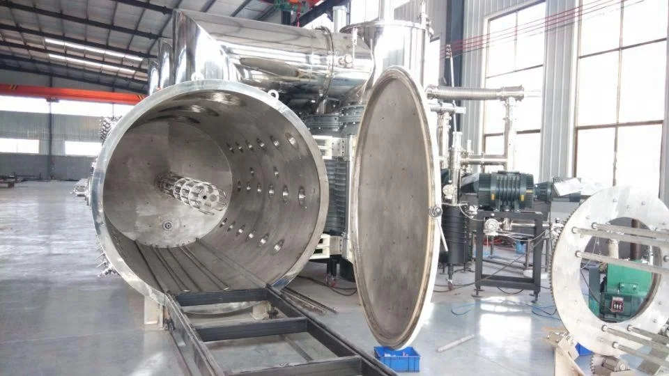 Large stainless steel sheet and pipe vacuum coating machine