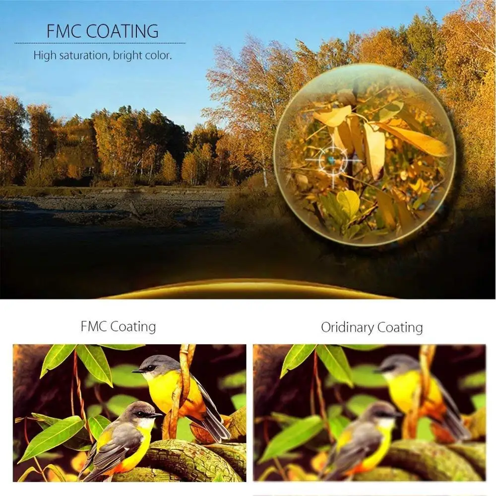 SUNCORE Monocular 40X60 Pocket Telescope Dual Focus Prism Multi-Coated Lens Fit Adults Kids Hiking, Hunting, Camping, Birding