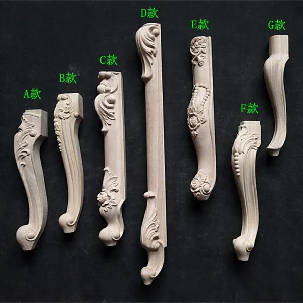 Solid Wood Queen Anne/Victorian furniture legs carved funriture legs