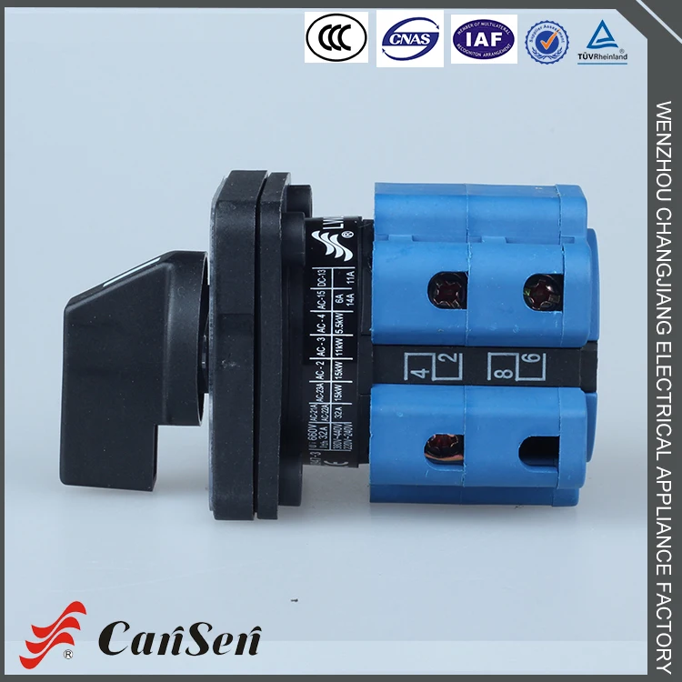 LW26-32F 0-1 3P 3 pole finger protect electric motor control test machine welding machine rotary cam switch
