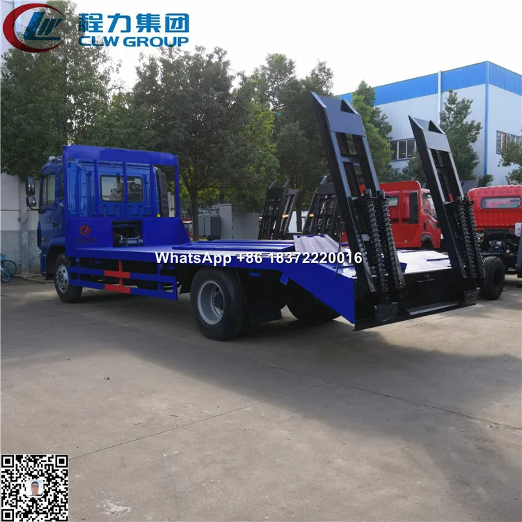 10 tons 15 20 tons excavator transport flat platform bed truck