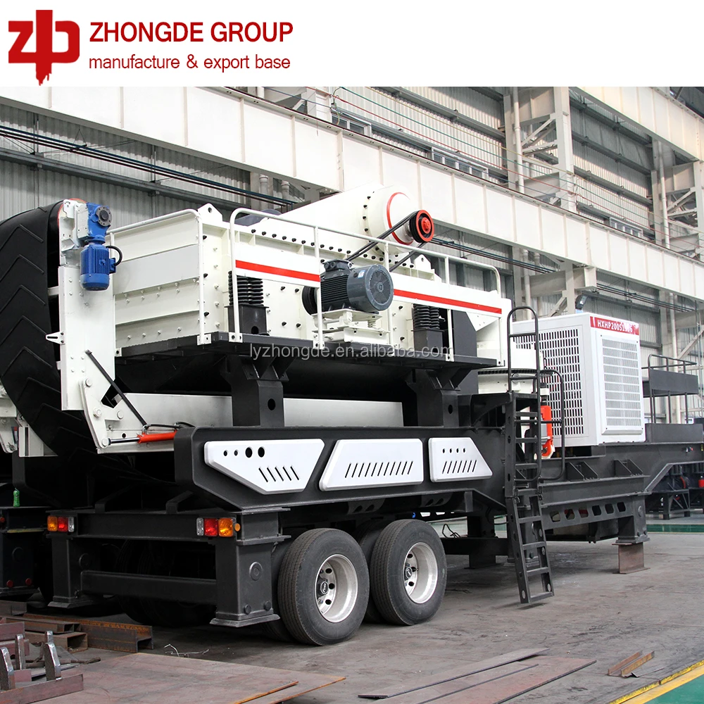 mobile crusher moving jaw crusher movable crushing plant