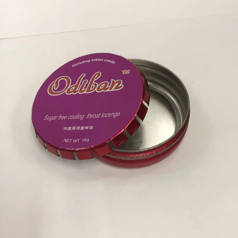 Оловянная коробка с круглым кликом для Змеи/пепери/капсулы