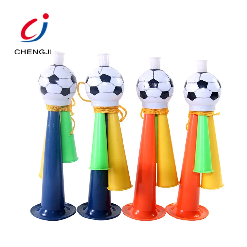 
Hot selling cheering plastic sport fans cheap mini colors football horn 