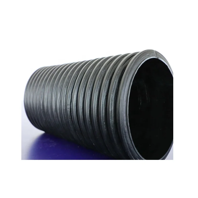Factory direct sale 18 inch double wall corrugated pipe spiral corrugated pipe plastic culvert pipe prices