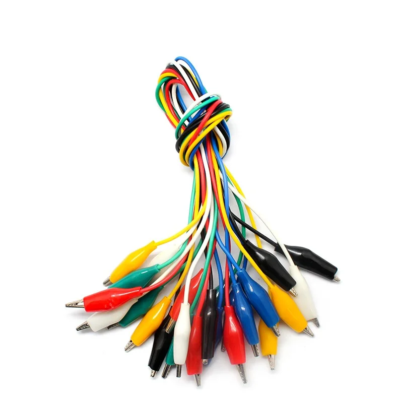 Brand New 10pcs Alligator Clips Electrical DIY Test Leads Alligator Double-ended Crocodile Clips Roach Clip Test Jumper Wire