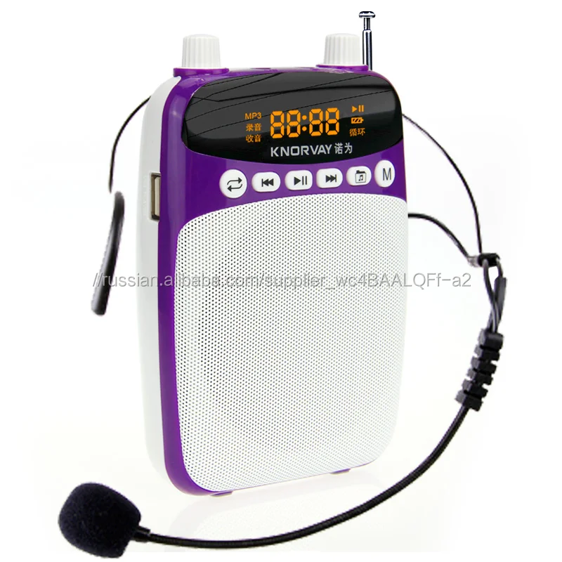 Мини-беспроводной микрофон портативной учителей преподавания усилитель голоса