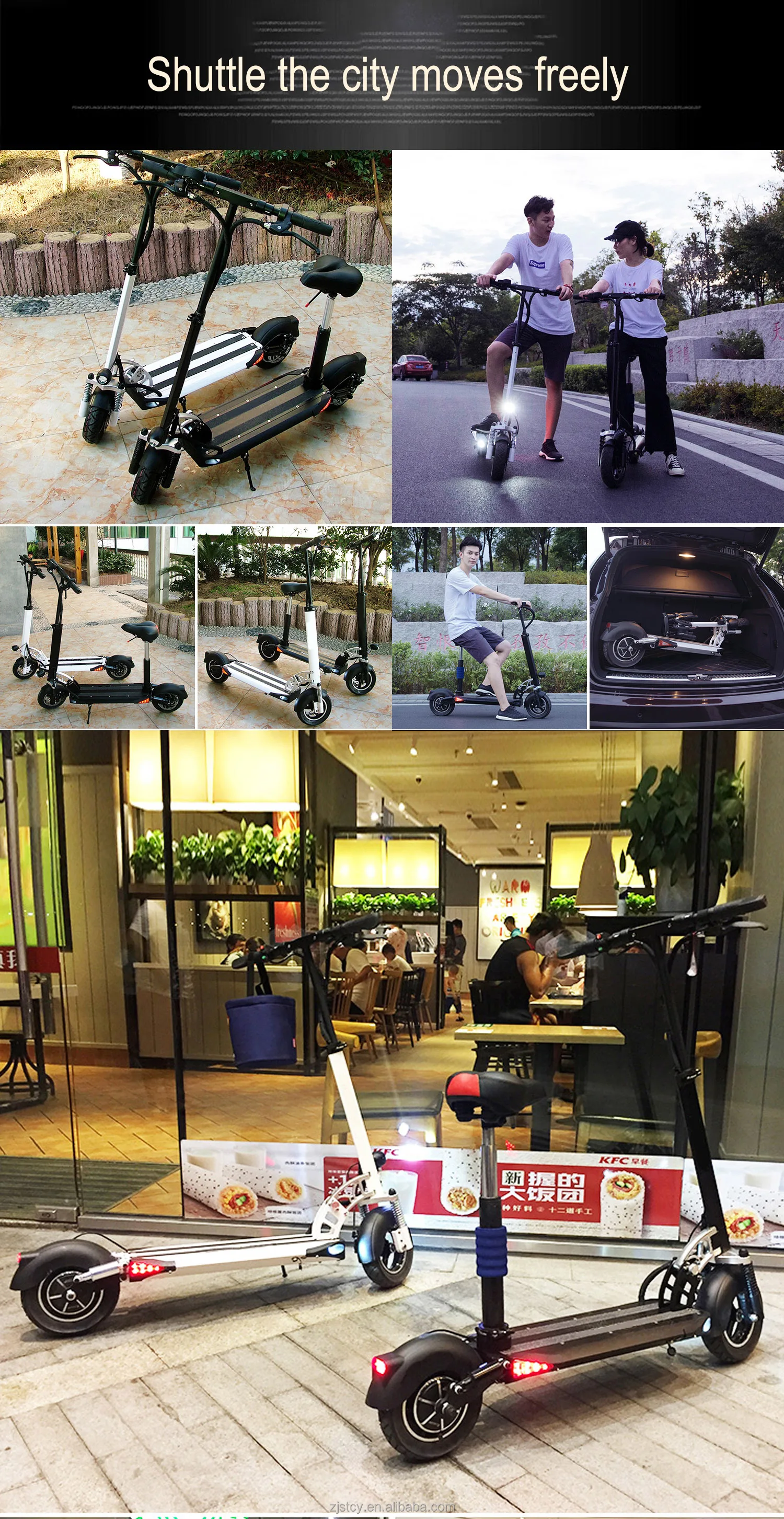 Electric scooter self balancing two wheel electric scooter for adults