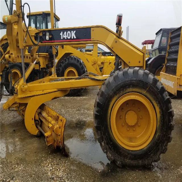 
New model used japan Cat 140k grader motor with good tire , secondhand cat 140k 140g 140h cheap price motor grader for sale 