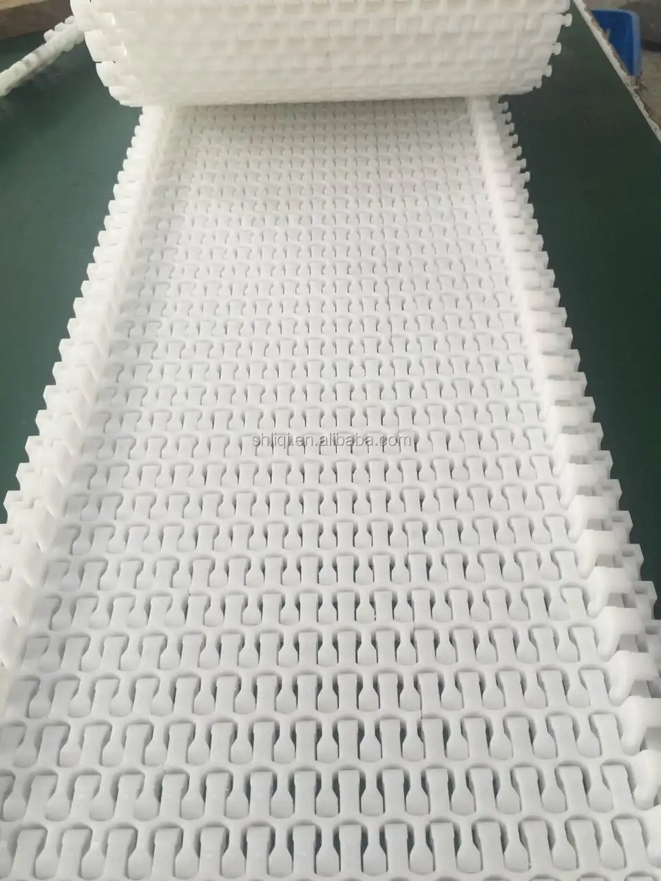 plastic chain conveyor belt Food grade PP material flat top plastic modular belt for conveyor machine