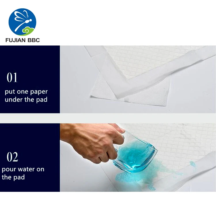 Private label urine super absorbent bed pad incontinence hospital medical nursing adult disposable under pads for bedrid patient