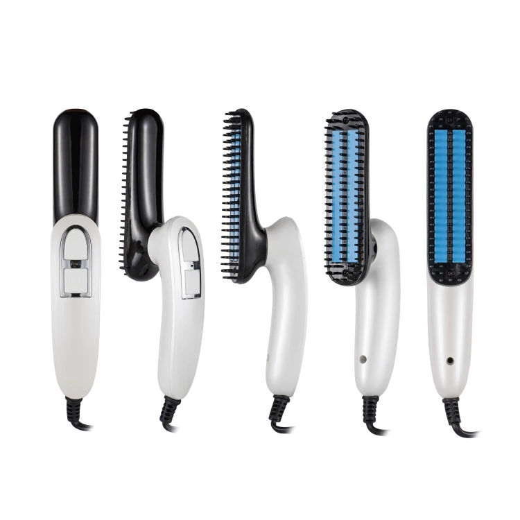 Новинка 2019 года, электрический складной выпрямитель для волос для бороды для мужчин, расческа для выпрямления волос