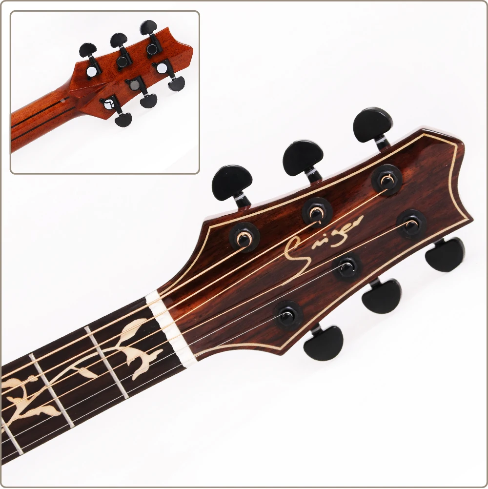 Factory price economic 41 inch D45 inlay All Solid wood Acoustic Guitar
