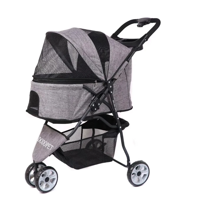 3 wheels pet cat dog stroller