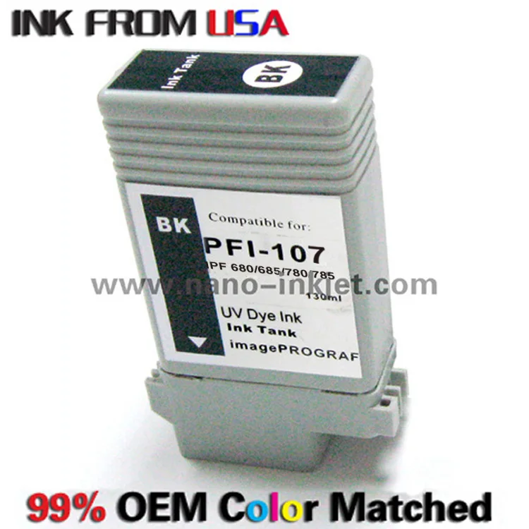 ARC chip compatible ink cartridge PFI 107 for canon iPF680/ 685/ 780/ 785