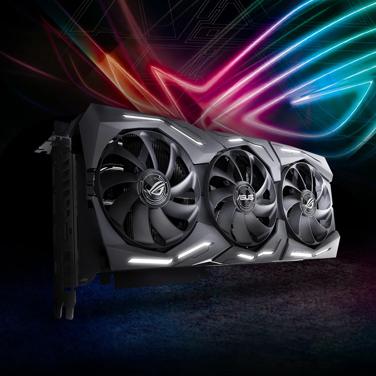 ASUS NVIDIA Geforce ROG STRIX RTX2080TI O11G GAMING Used Graphics Card with GDDR6 11GB Video Memory 14000 MHz of Memory Clock