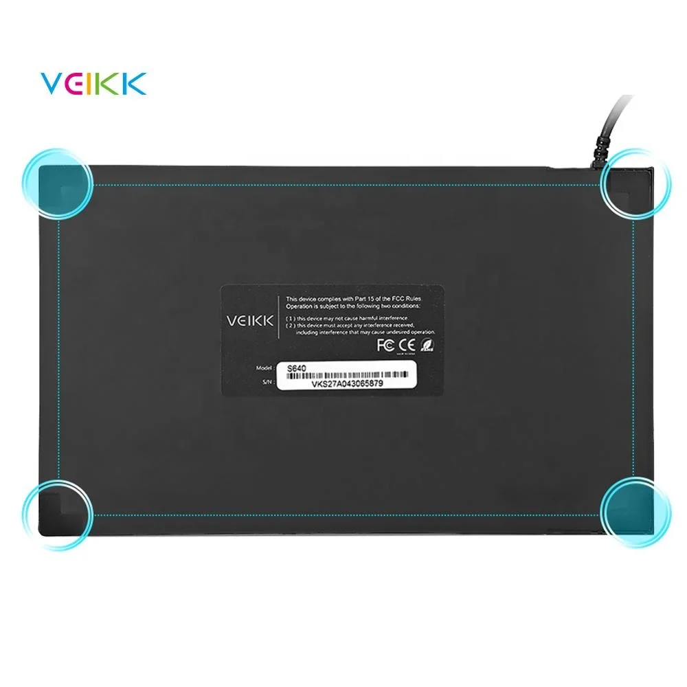 VEIKK S640 6 inch signature pad with 8192 levels pressure sensitivity