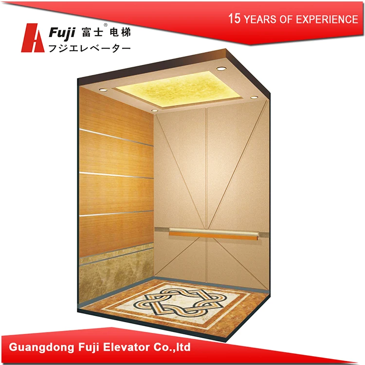 Hotel Passenger Elevator 3000KG 0.5m/s Gearless Motor 304# Ss Cabin Customizable Lift